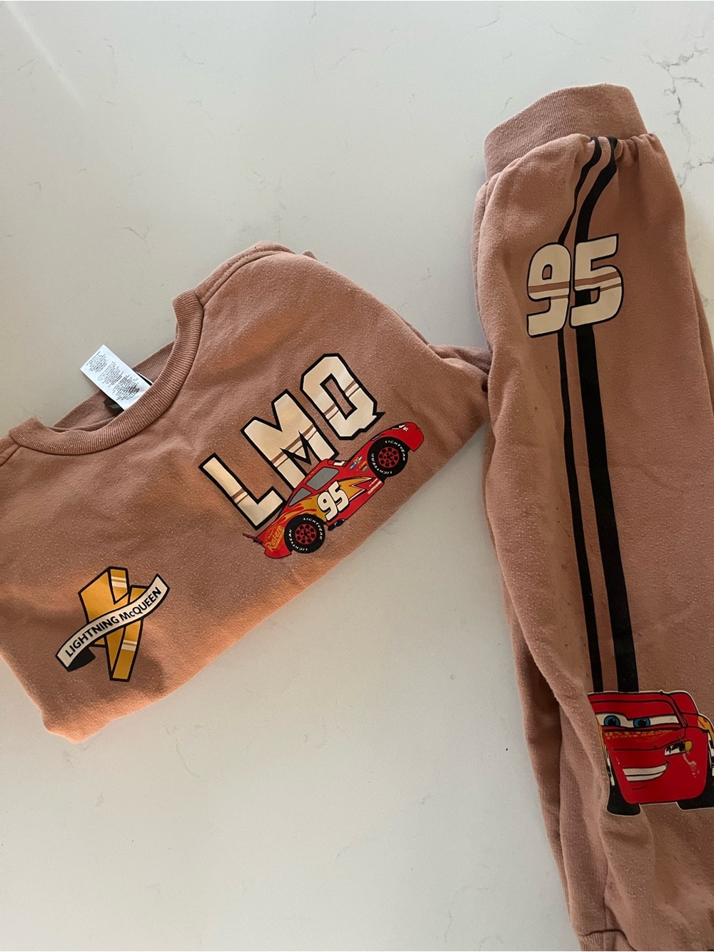 Brown Kids Sweatpants Set